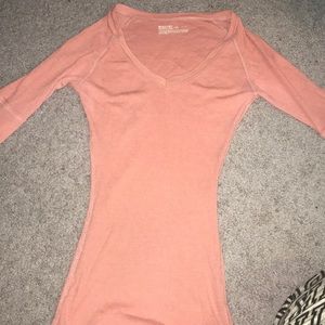Salmon pink shirt